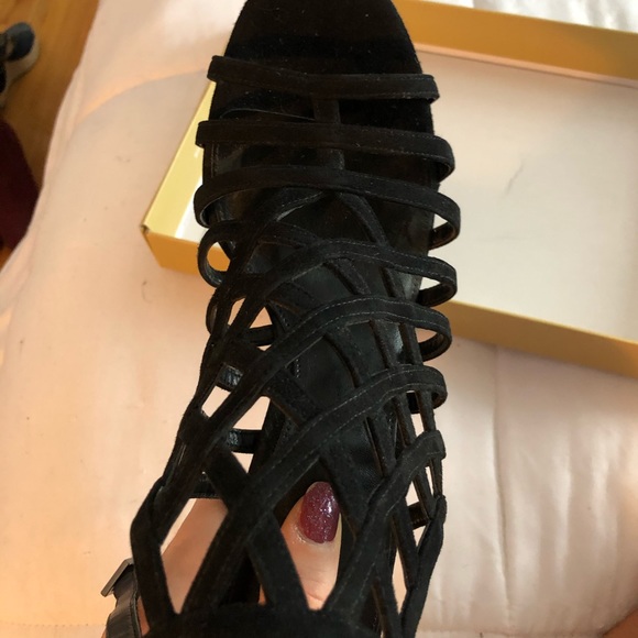 Michael kors black suede sandals size 40m - Picture 5 of 8